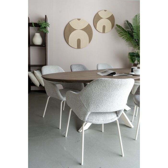 Eetkamerstoel Kado Créme Poot Beige