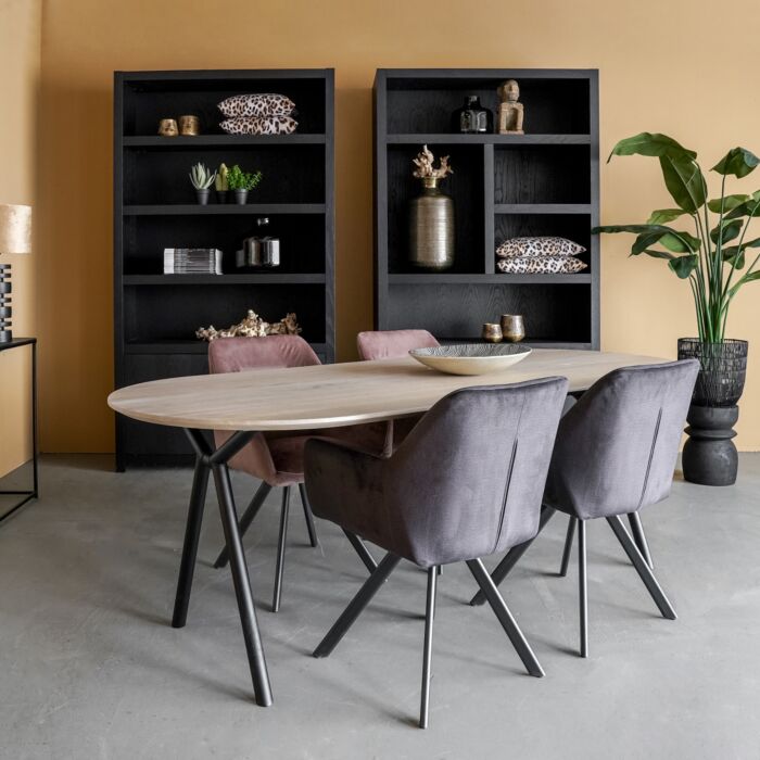 Boekenkastenset Van 4 Diamond 120cm Eiken