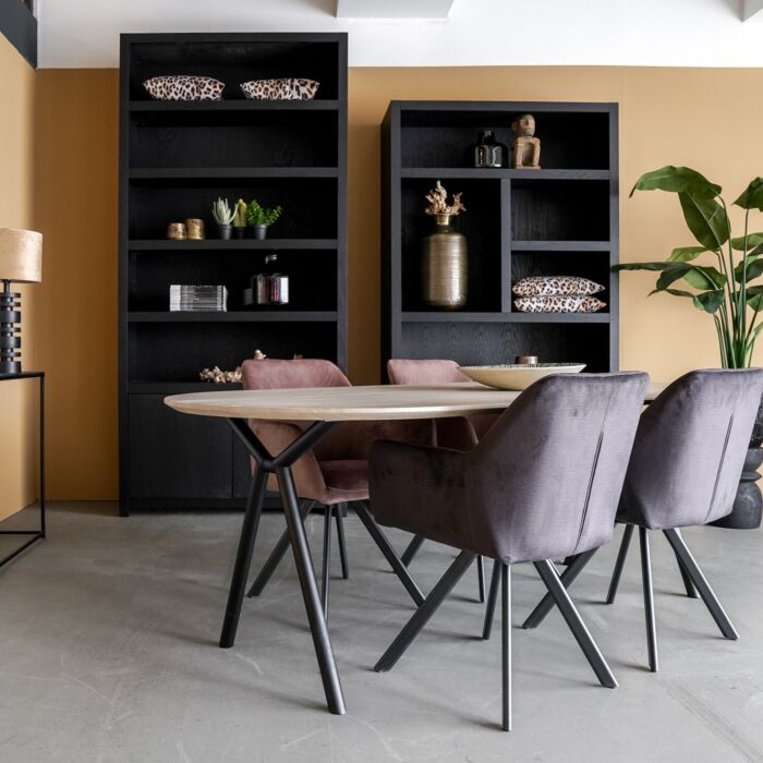 Boekenkastenset Van 4 Diamond 120cm Eiken