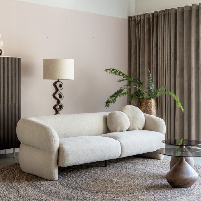 Vloerlamp Cotton Linnen Beige