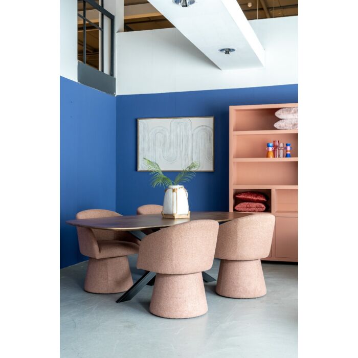 Eettafel Mango Caval Bruin Deens Ovaal