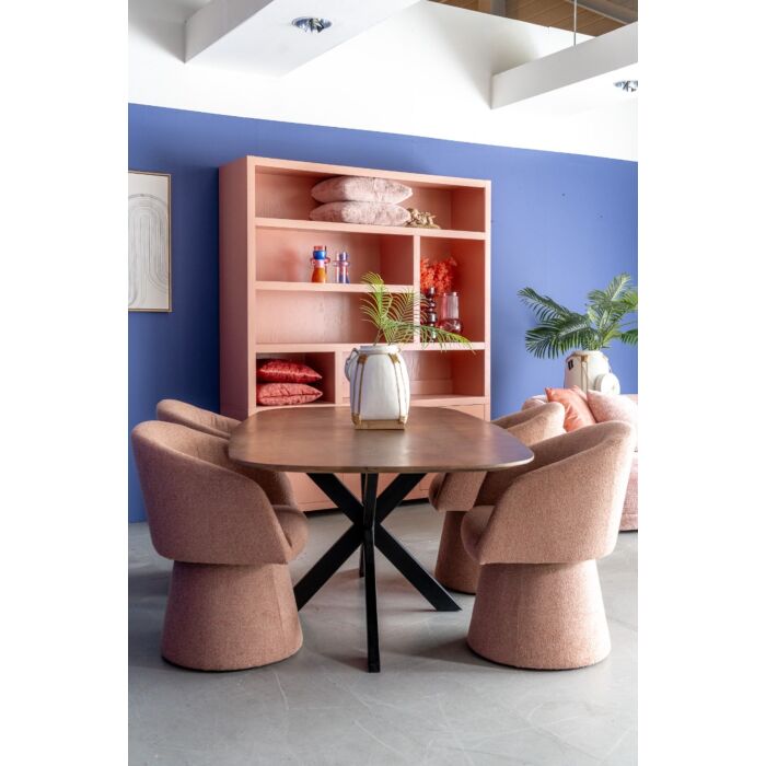 Eettafel Mango Caval Bruin Deens Ovaal