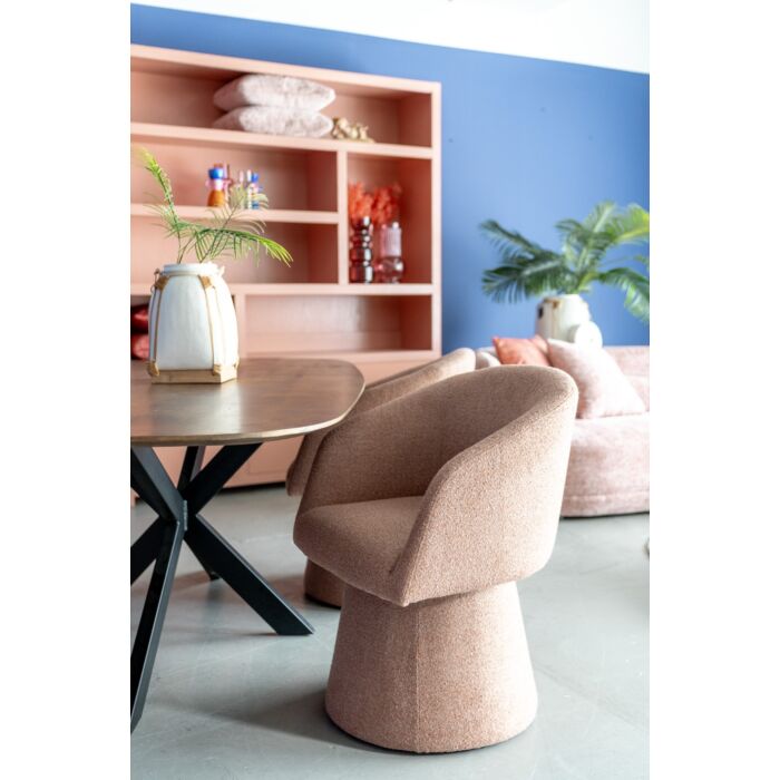 Eettafel Mango Caval Bruin Deens Ovaal