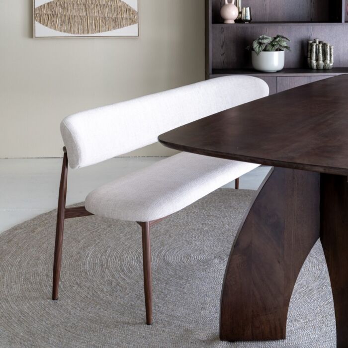 Eetkamerbank Jessda Crème 200cm
