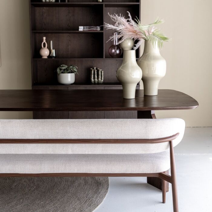Eetkamerbank Jessda Crème 200cm