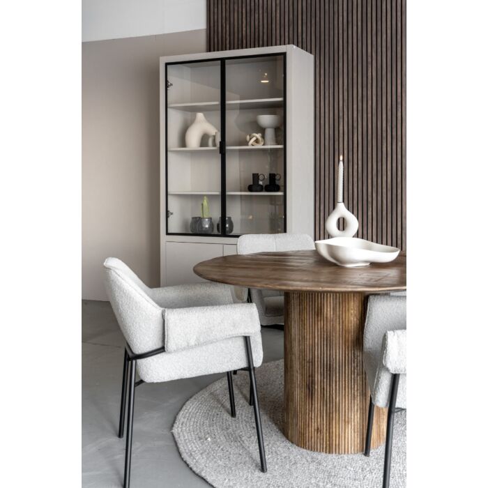 Eetkamertafel Rocco Mango Brown Ø130cm 