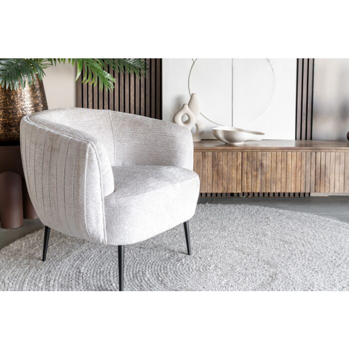 Fauteuil Violet Creme