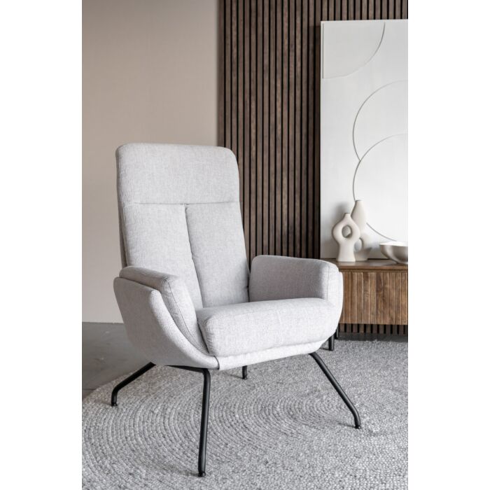 Fauteuil Naan Hoog Lichtgrijs