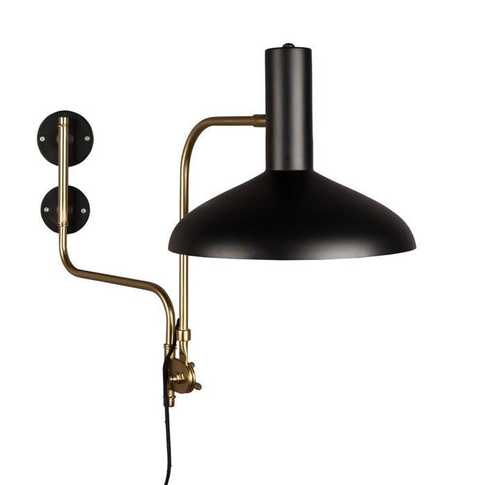 Dutchbone Devi Wandlamp Zwart