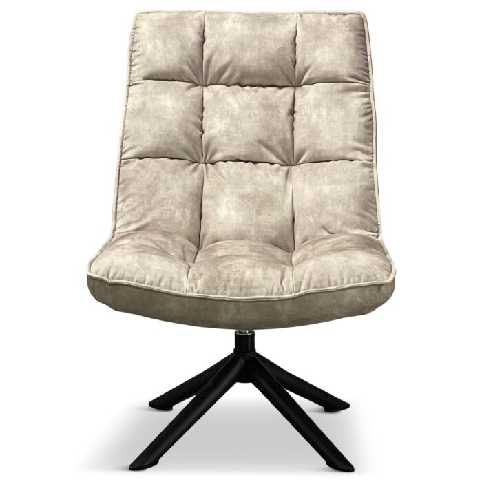 Draaifauteuil Spider Vintage Velours Champagne 