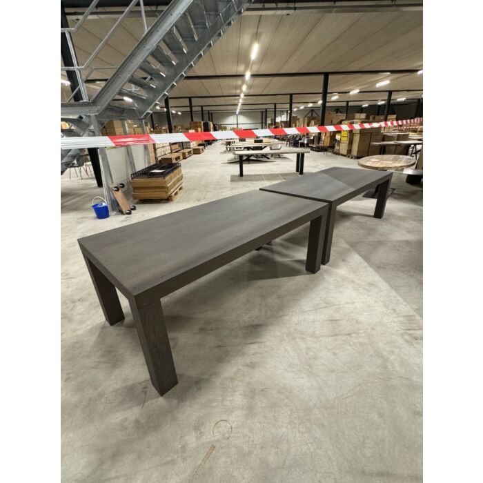 Eettafel Eiken Donkergrijs 200x100