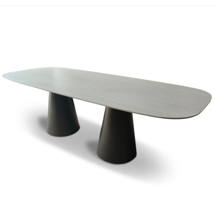 Eettafel Mira Deens Ovaal Met Anodic Brown Poten