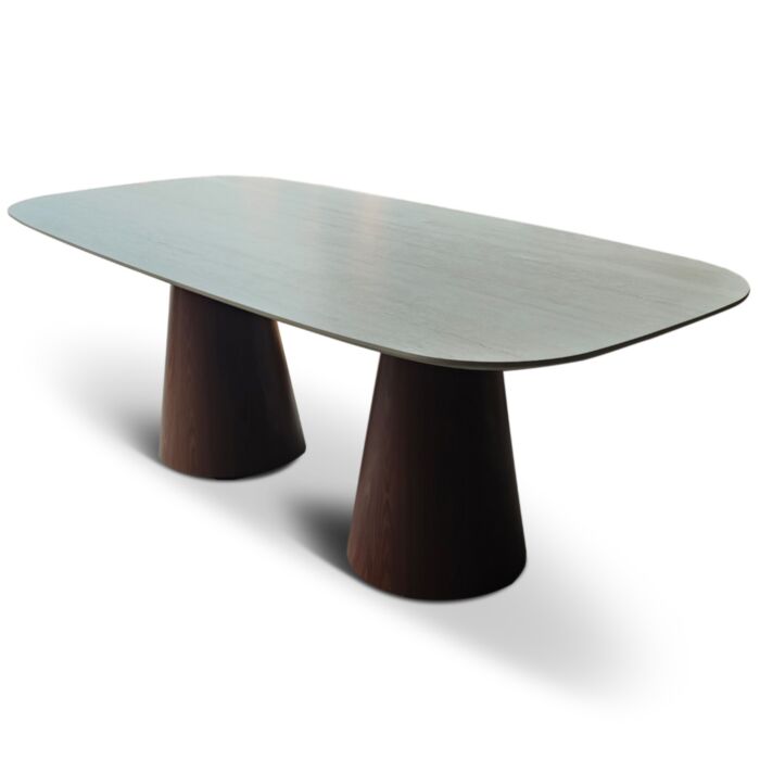 Eettafel Mira Deens Ovaal Met Anodic Brown Poten