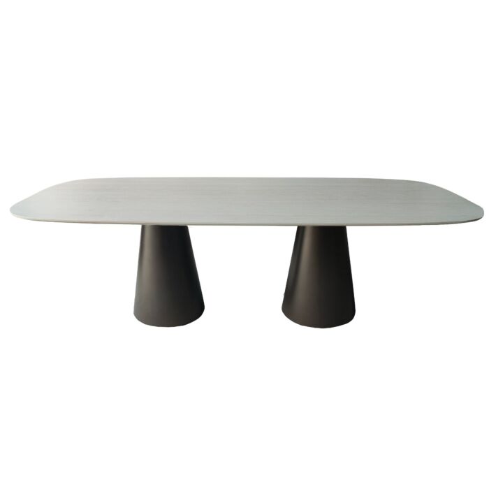 Eettafel Mira Deens Ovaal Met Anodic Brown Poten