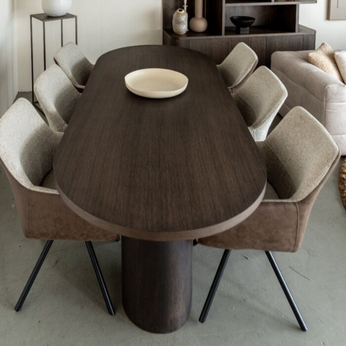 Eettafel Paperclip New Brown
