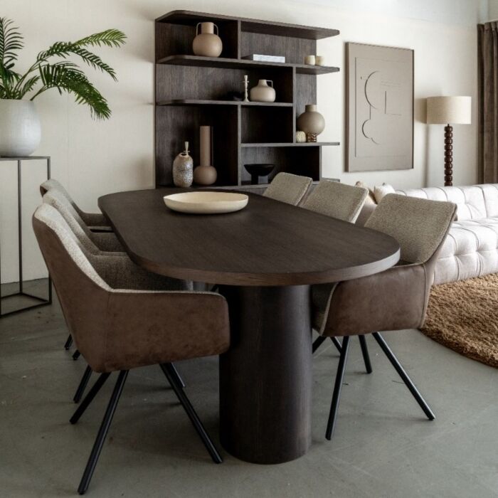 Eettafel Paperclip New Brown