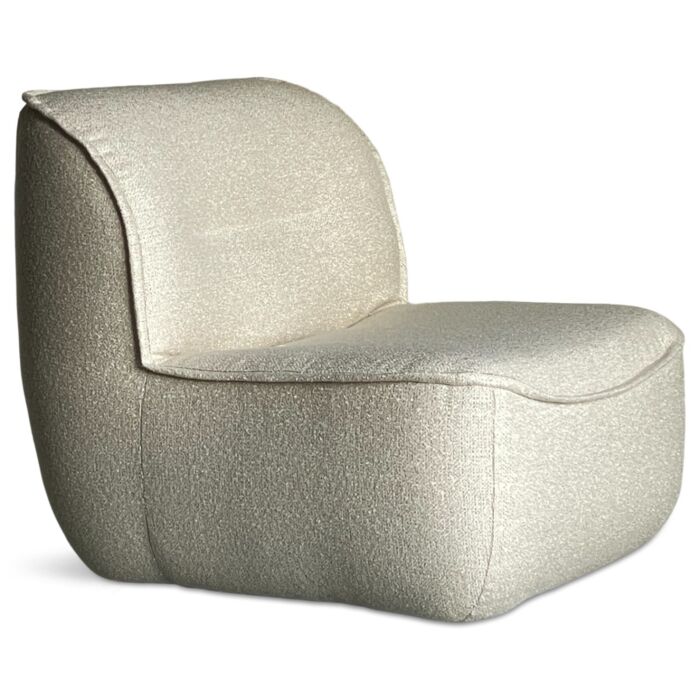 Draaifauteuil Storm Crème Bouclé 