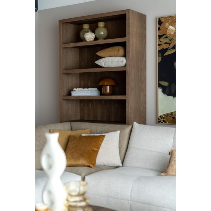 Boekenkast Diamond September 120cm 4 Vaks Eiken
