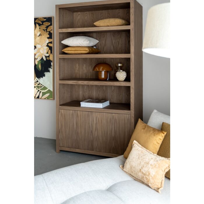 Boekenkast Diamond September 120cm 4 Vaks Eiken