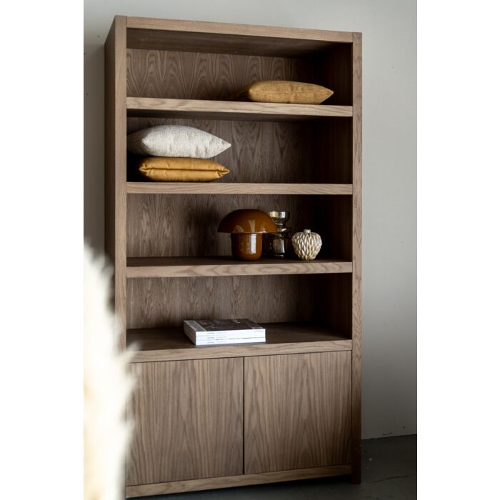 Boekenkast Diamond September 120cm 4 Vaks Eiken