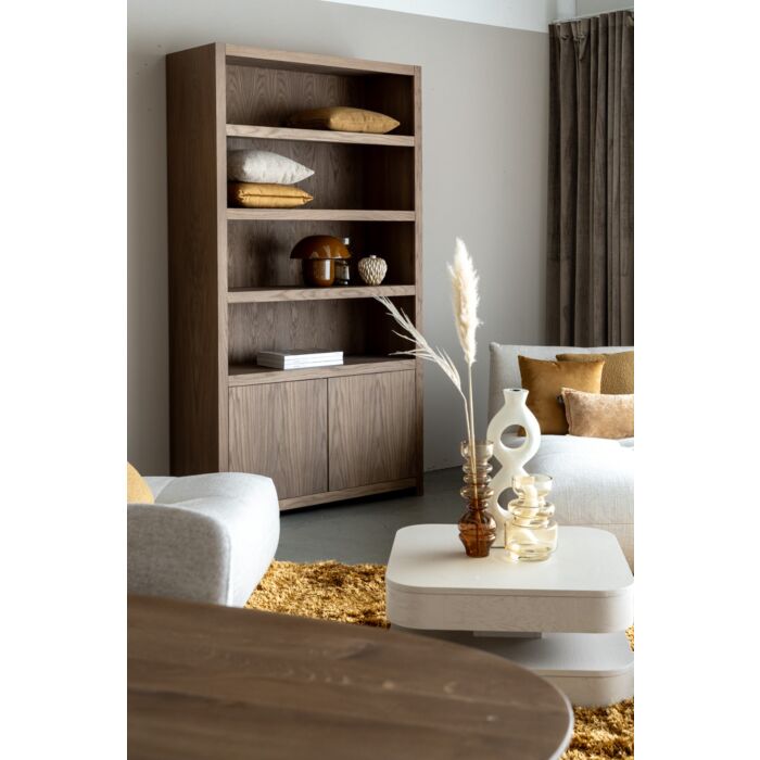 Boekenkast Diamond September 120cm 4 Vaks Eiken