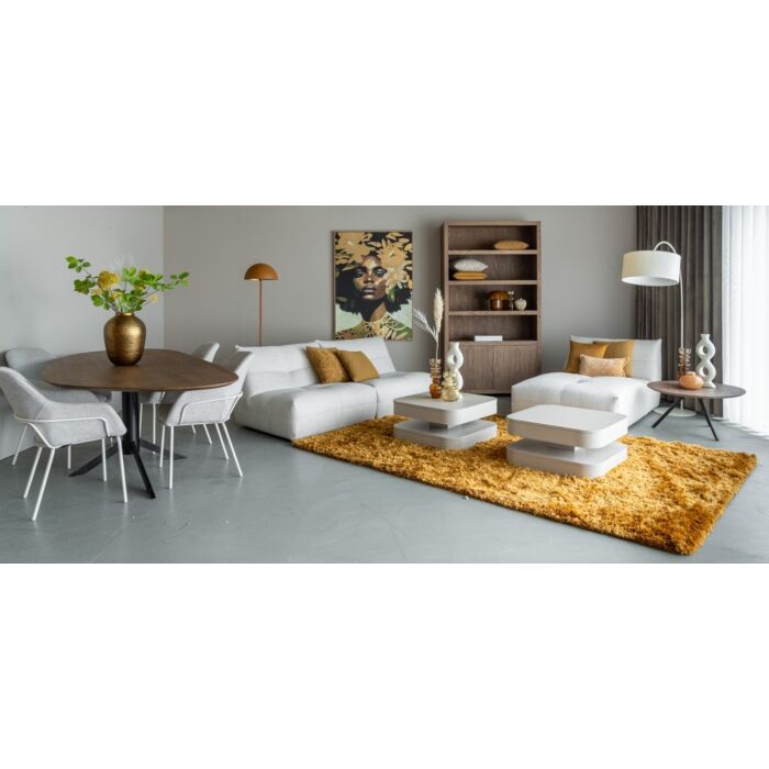 Boekenkast Diamond September 120cm 4 Vaks Eiken