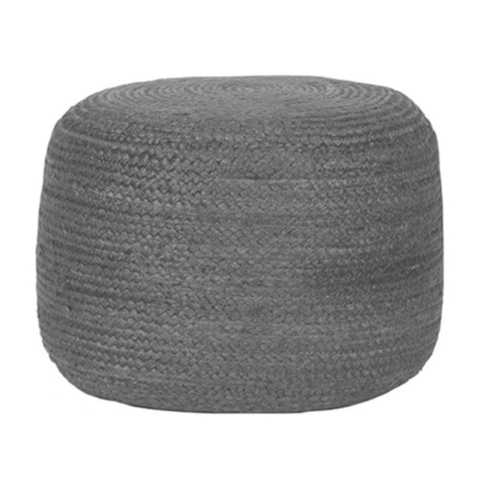 LABEL51 Poef Jute - Antraciet - Jute - 50 cm