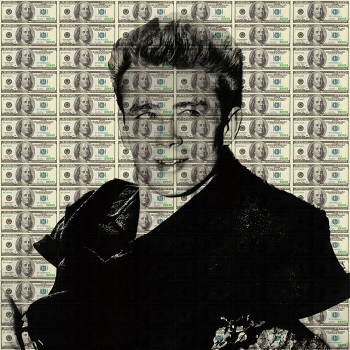 Glasschilderij James Dean