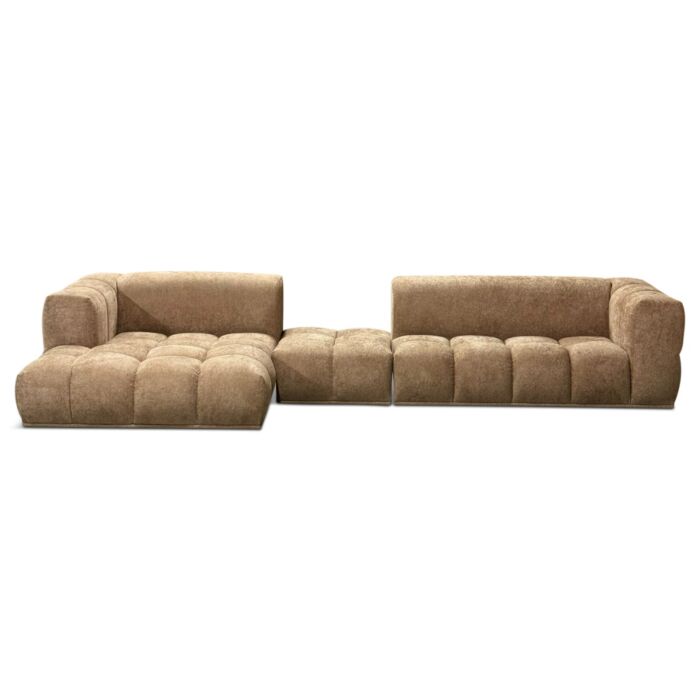 Hoekbank Oriane Longchair Links Beige 