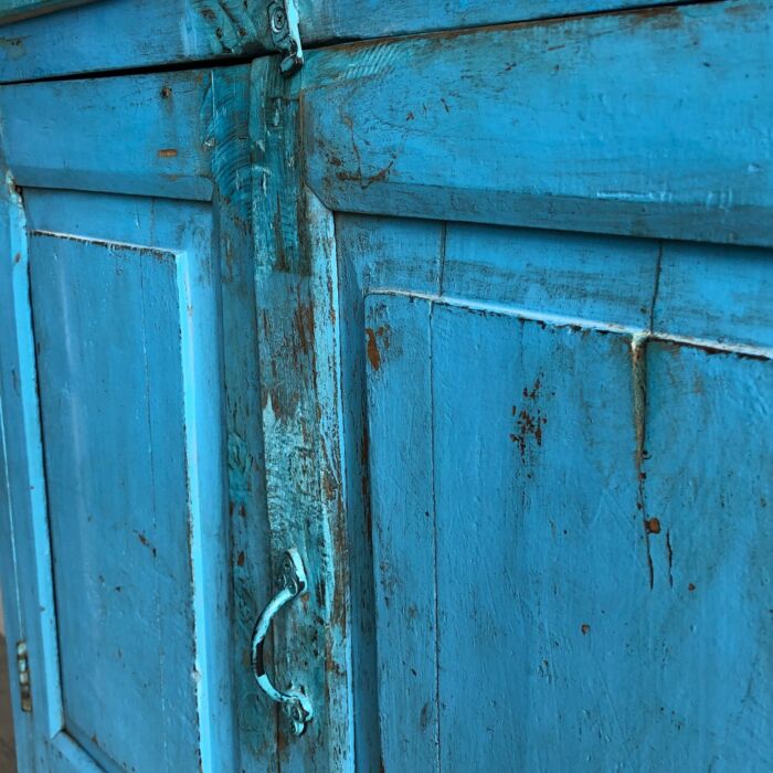 Wandkast India Hout Blauw 