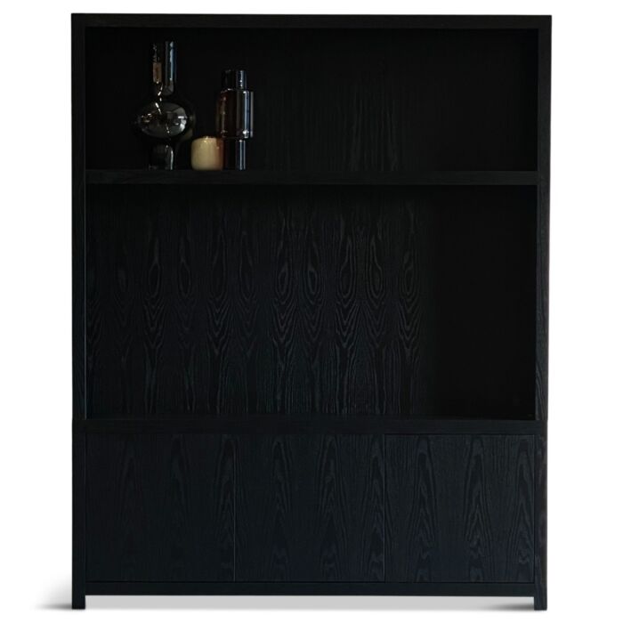 Tv-Wandkast Diamond Zwart Breed 180cm Eiken