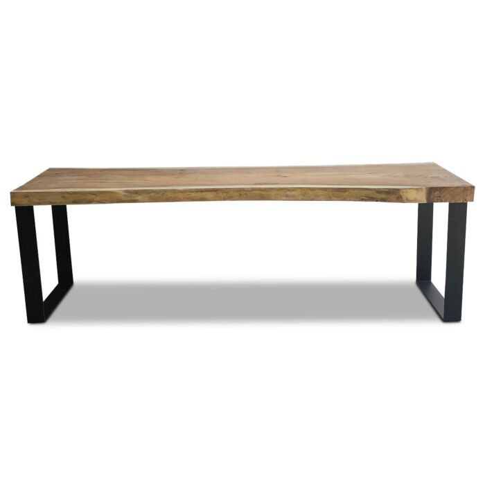 Boomstam Eetkamertafel met U-Poot 