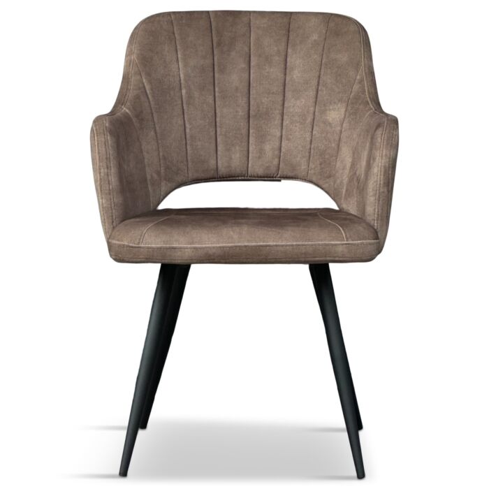 Eetkamerstoel Rana Taupe Velours