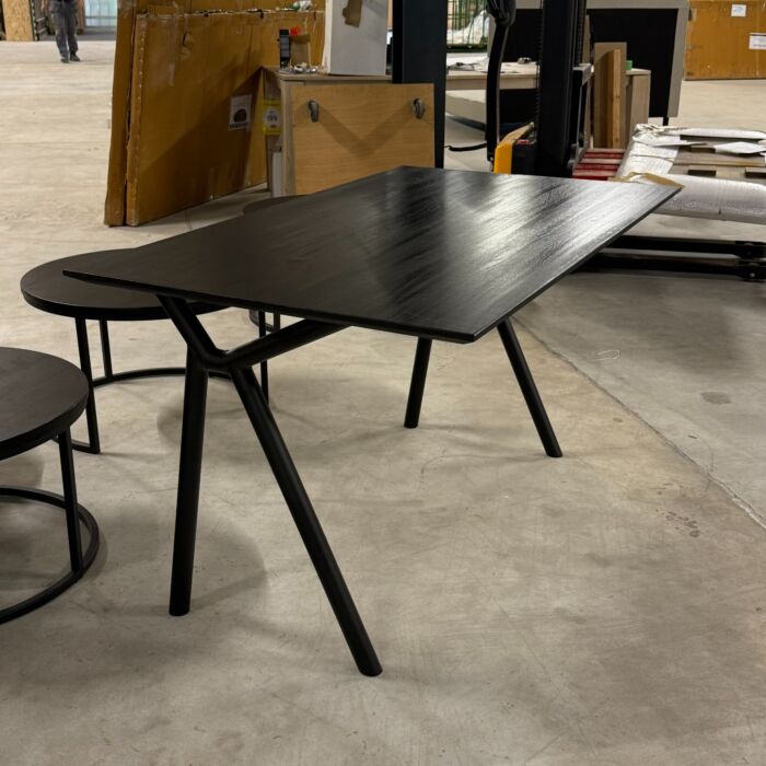Bureau Zwart Eiken 140x80cm