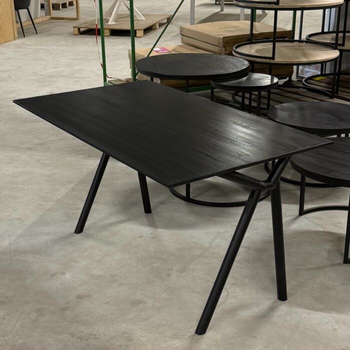 Bureau Zwart Eiken 140x80cm
