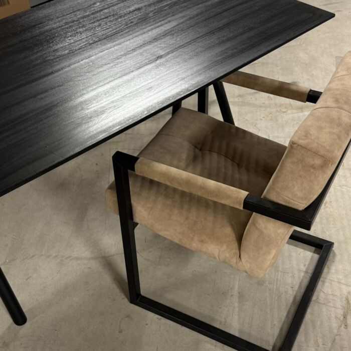 Bureau Zwart Eiken 140x80cm