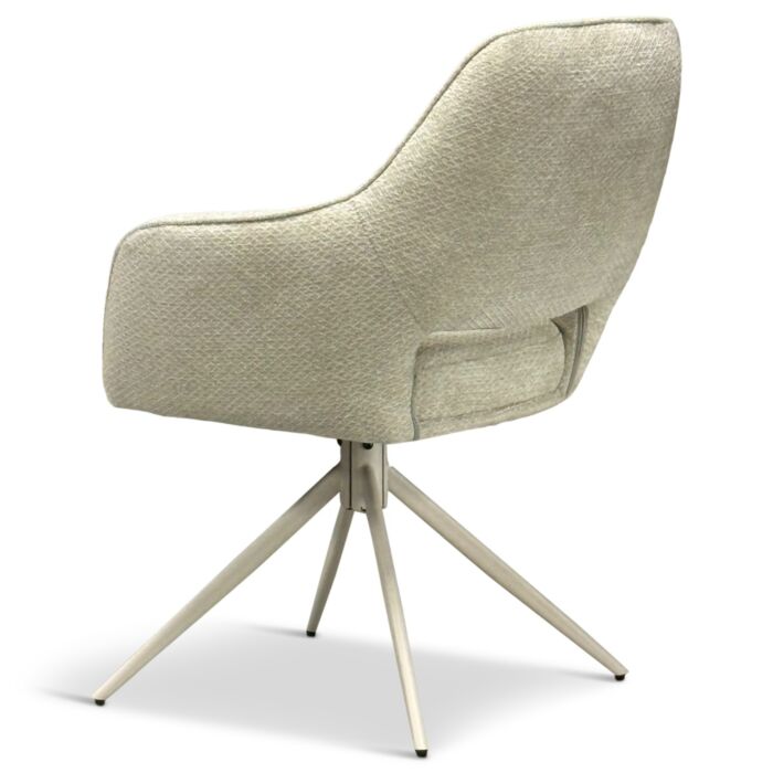 Armstoel Roan Beige Draaibare Poot Beige