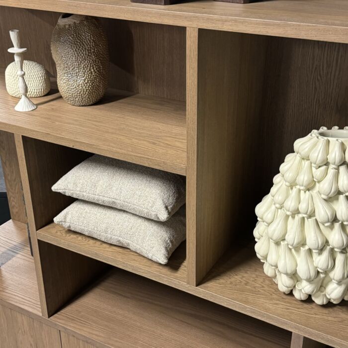 Tafel Roxy Eettafel Travertin Look Ø120