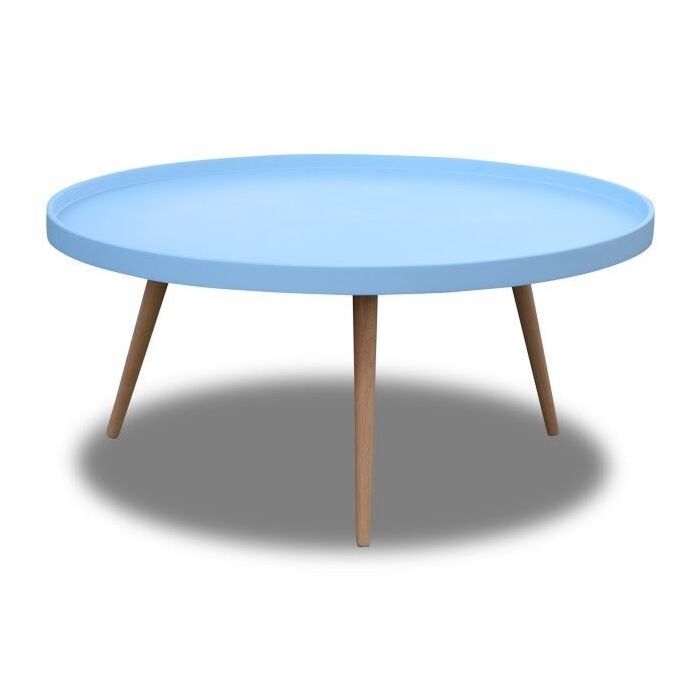 Bijzettafel Vintage Blauw Ø90cm