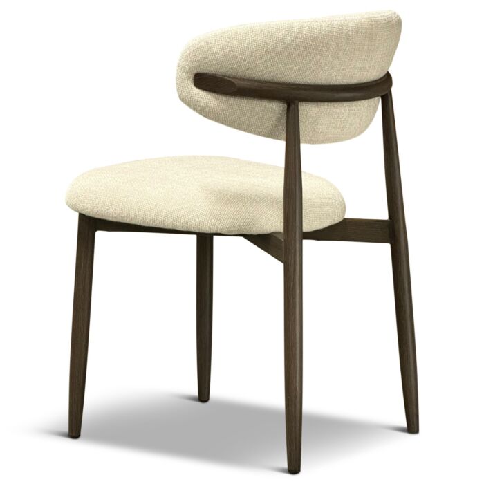 Eetkamerstoel Jessda Crème Poot New Brown