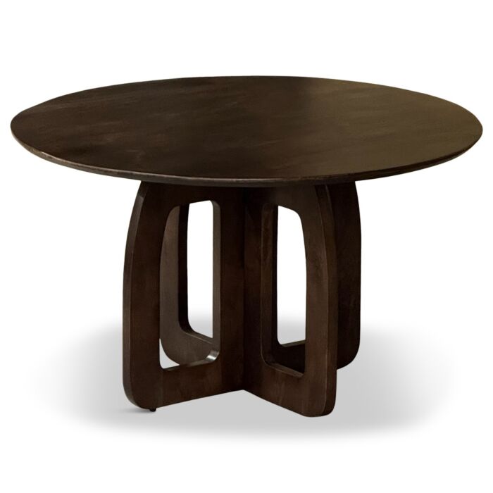 Eettafel Sleeper Rond 130 cm Walnoot Open Poot