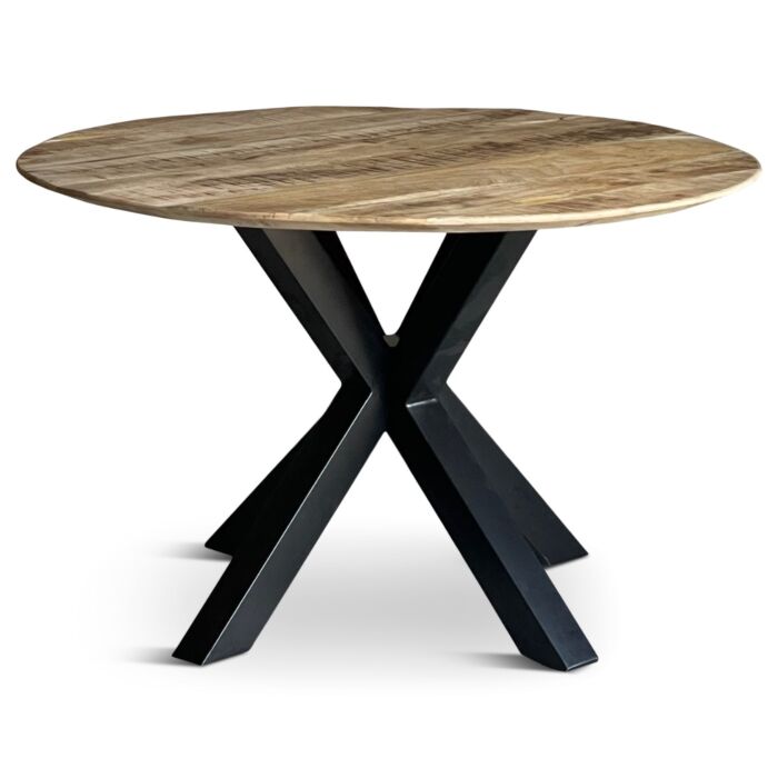 Ronde Eettafel Lexmond Industrieel Mangohout 