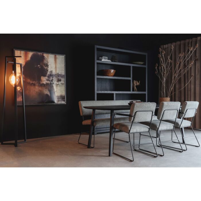 Eettafel Rinske Eikenhout Zwart 