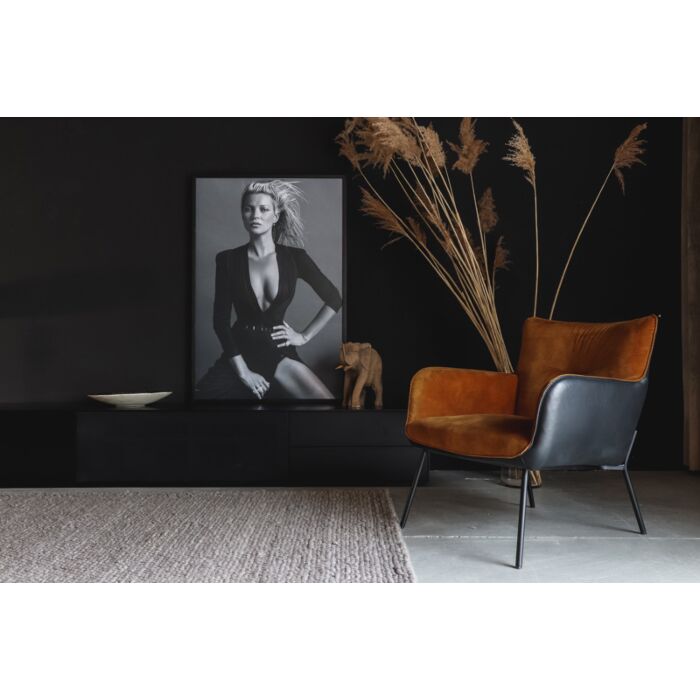 TV Meubel Met Speakerdoek Milan Zwart 270cm