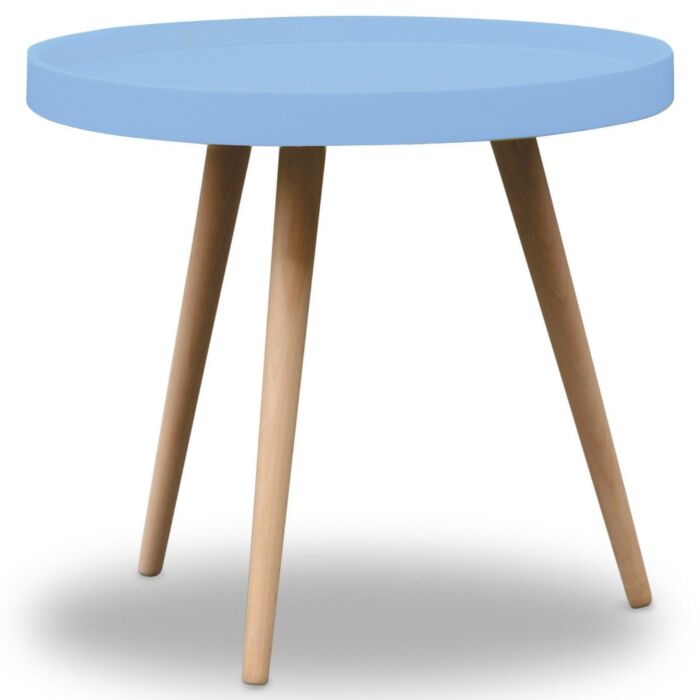 Bijzettafel Vintage Blauw Ø50cm