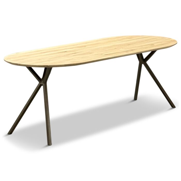 Ovale Eettafel Bull Busra Anodic Brown