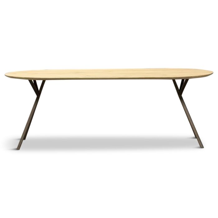 Ovale Eettafel Bull Busra Anodic Brown