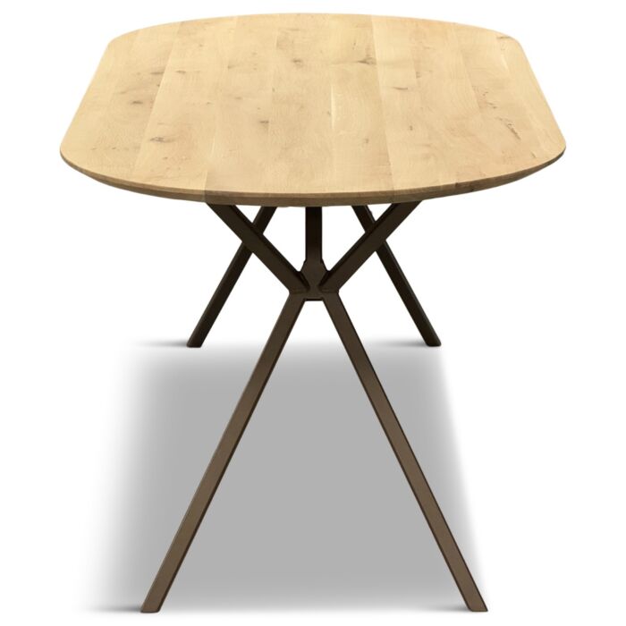 Ovale Eettafel Bull Busra Anodic Brown