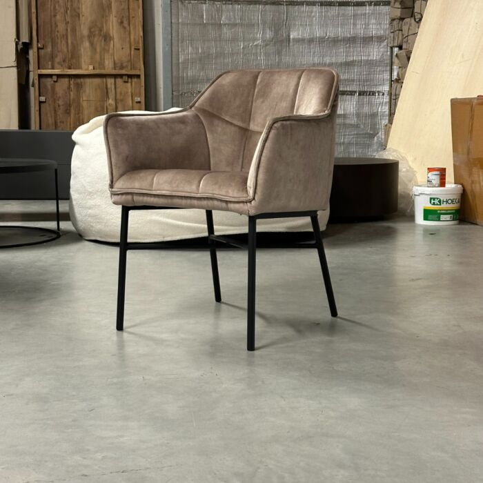 Stoelen Celtic velours taupe 