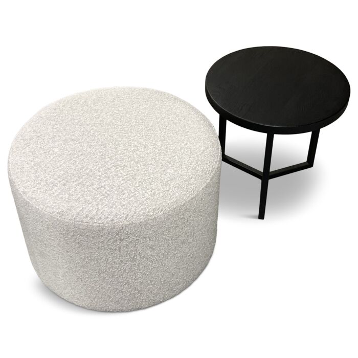 Hocker Mabel ø60 White Sand